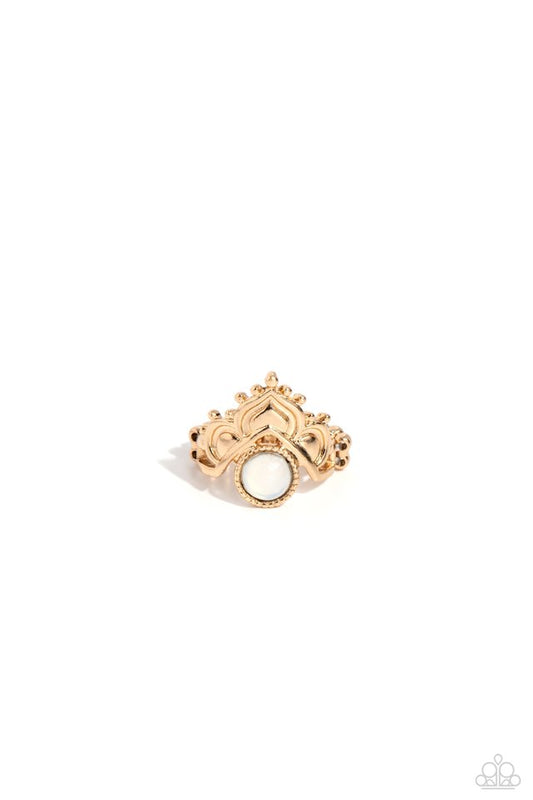 ​Lotus Solstice - Gold - Paparazzi Ring Image