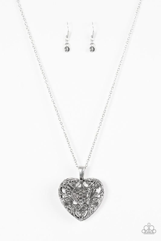 Paparazzi Necklace ~ Heartless Heiress - Silver