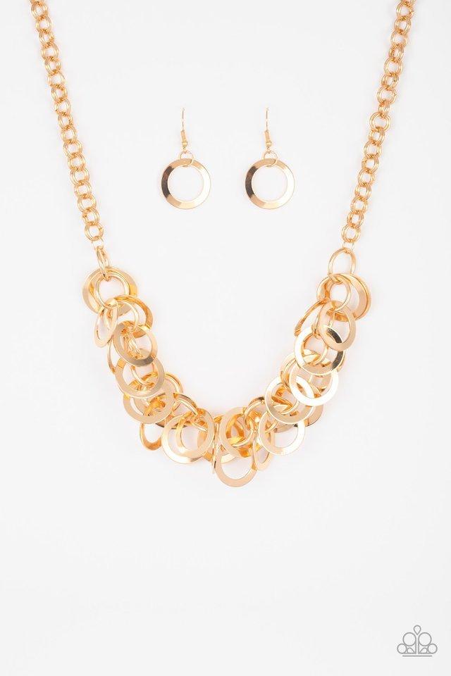 Paparazzi Necklace ~ Ringing In The Bling -Gold