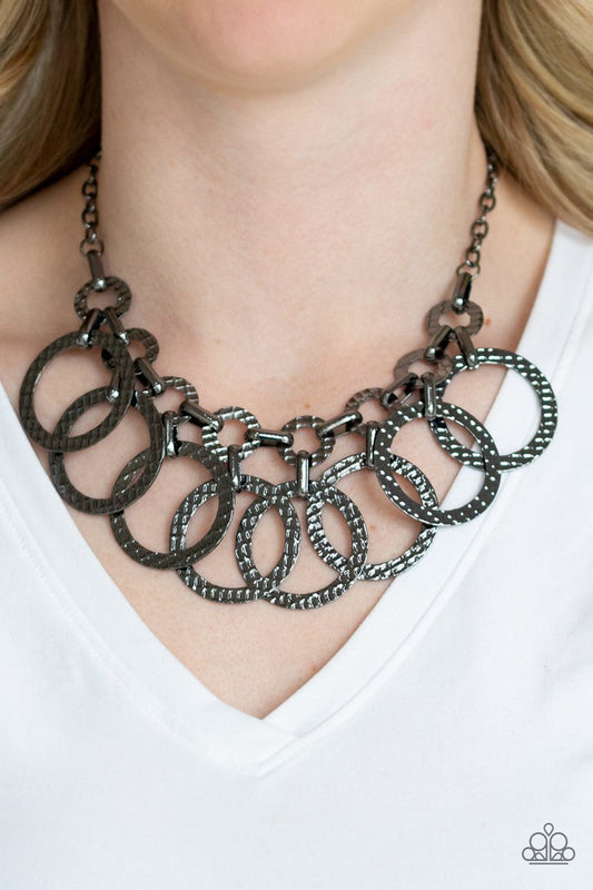 Paparazzi Necklace ~ Jammin Jungle - Black