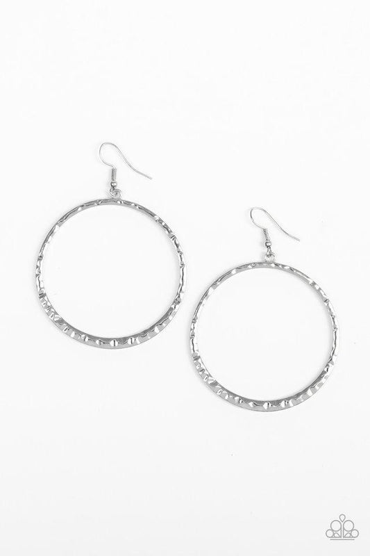 Paparazzi Earring ~ So Sleek - Silver