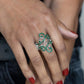 ​Billowing Beauty - Green - Paparazzi Ring Image