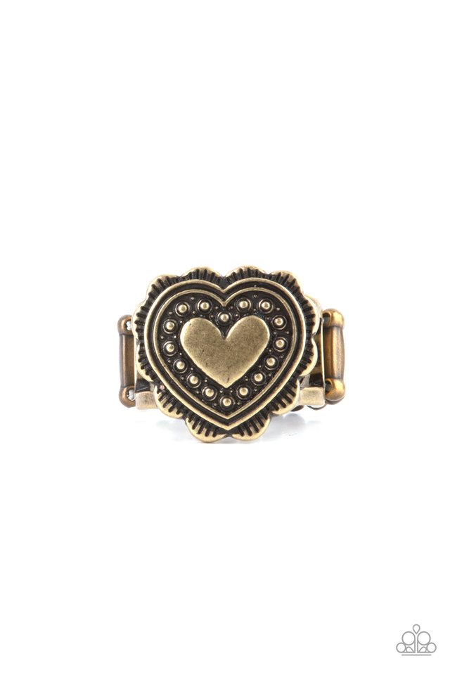 Southern Soulmate - Brass - Paparazzi Ring Image