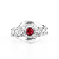 ​Graceful Gallantry - Red - Paparazzi Ring Image