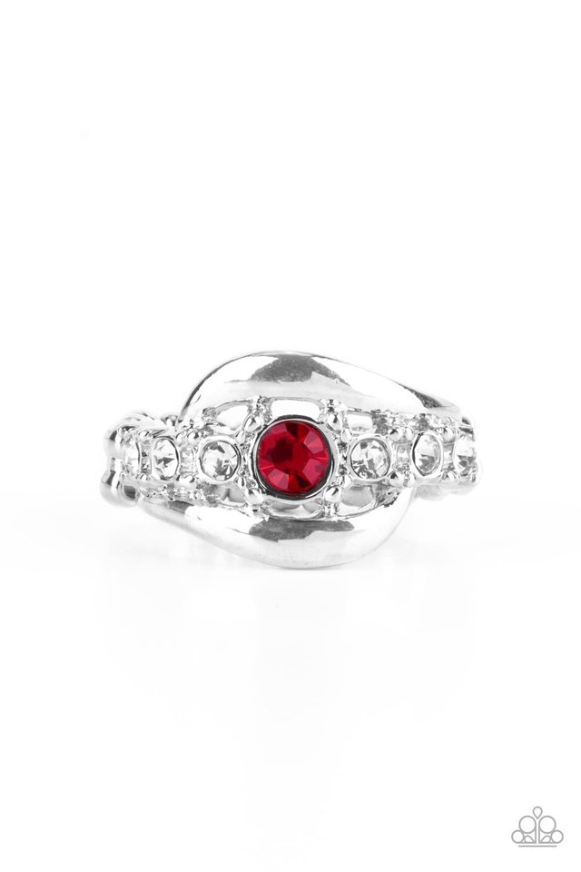 ​Graceful Gallantry - Red - Paparazzi Ring Image