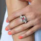 ​Graceful Gallantry - Red - Paparazzi Ring Image