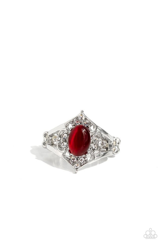 Countdown to Countess - Red - Paparazzi Ring Image