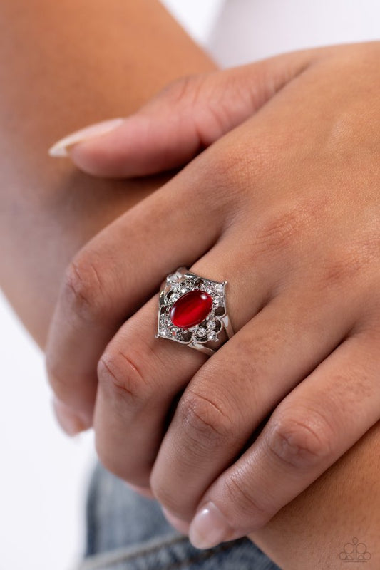 Countdown to Countess - Red - Paparazzi Ring Image