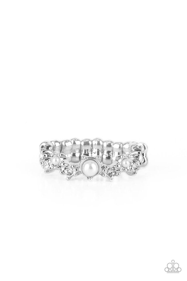 ​Blissfully Bella - White - Paparazzi Ring Image