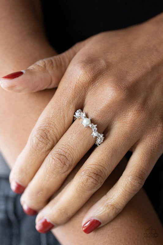 ​Blissfully Bella - White - Paparazzi Ring Image