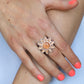 ​Blossoming Sunbeams - Orange - Paparazzi Ring Image