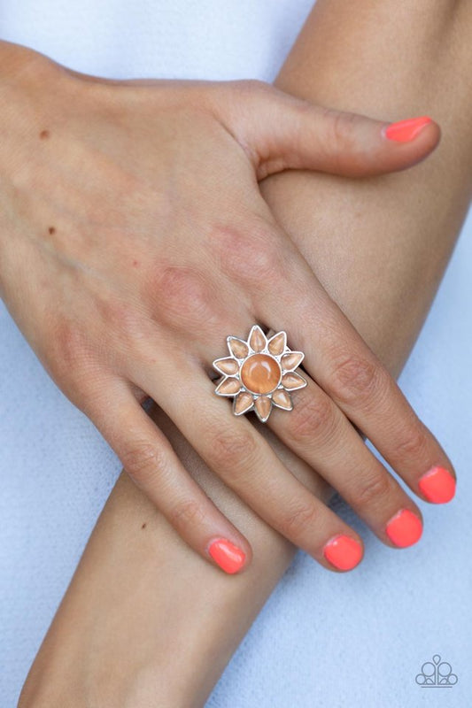 ​Blossoming Sunbeams - Orange - Paparazzi Ring Image