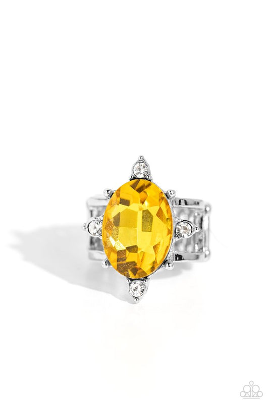 ​Sensational Sparkle - Yellow - Paparazzi Ring Image
