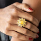 ​Blossoming Sunbeams - Yellow - Paparazzi Ring Image