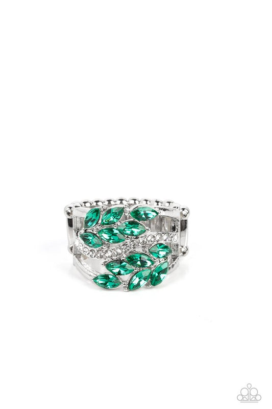 Luminously Leafy - Green - Paparazzi Ring Image