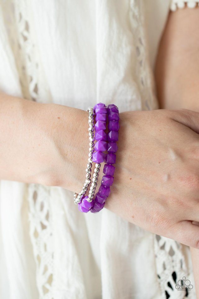 Vacay Vagabond - Purple - Paparazzi Bracelet Image