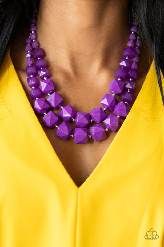 ​Summer Excursion - Purple - Paparazzi Necklace Image
