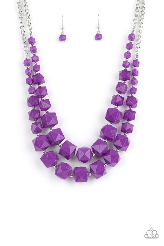 ​Summer Excursion - Purple - Paparazzi Necklace Image
