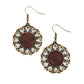 Farmhouse Fashionista - Brass - Paparazzi Earring Image