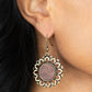 Farmhouse Fashionista - Brass - Paparazzi Earring Image