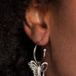 Butterfly Freestyle - Silver - Paparazzi Earring Image