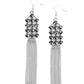 ​Tasteful Tassel - Silver - Paparazzi Earring Image