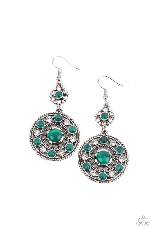 Party at My PALACE - Green - Paparazzi Earring Image