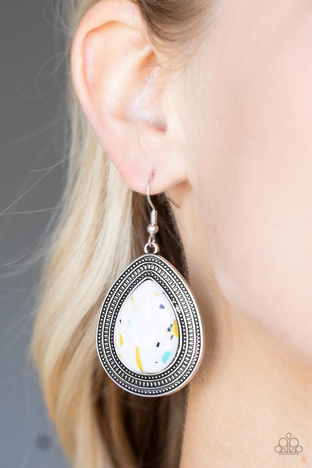 Terrazzo Tundra - Multi - Paparazzi Earring Image