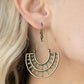 ​Solar Surge - Brass - Paparazzi Earring Image