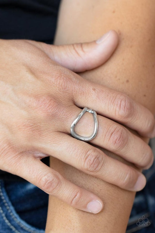 ​Fill The Gap - Silver - Paparazzi Ring Image
