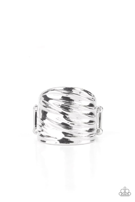 ​Easily Swayed - Silver - Paparazzi Ring Image