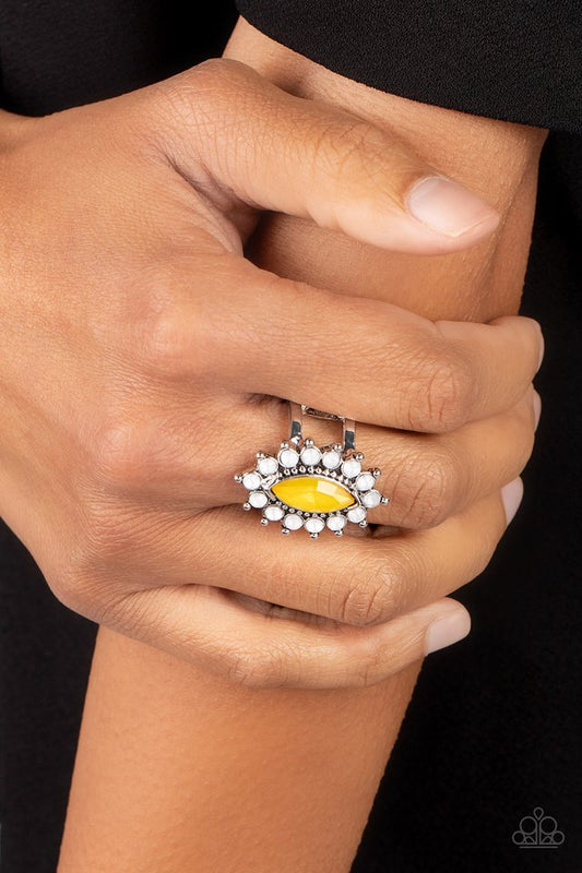 Everlasting Eden - Yellow - Paparazzi Ring Image