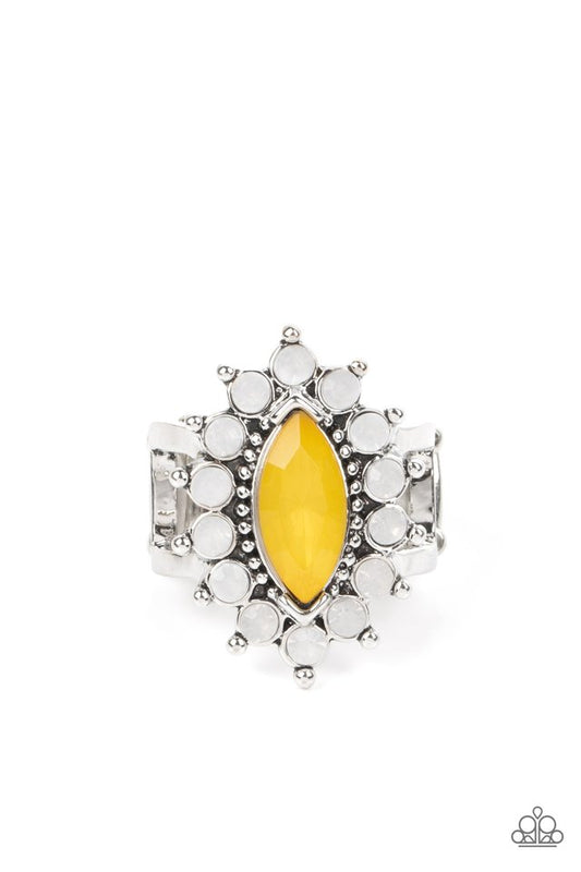 Everlasting Eden - Yellow - Paparazzi Ring Image