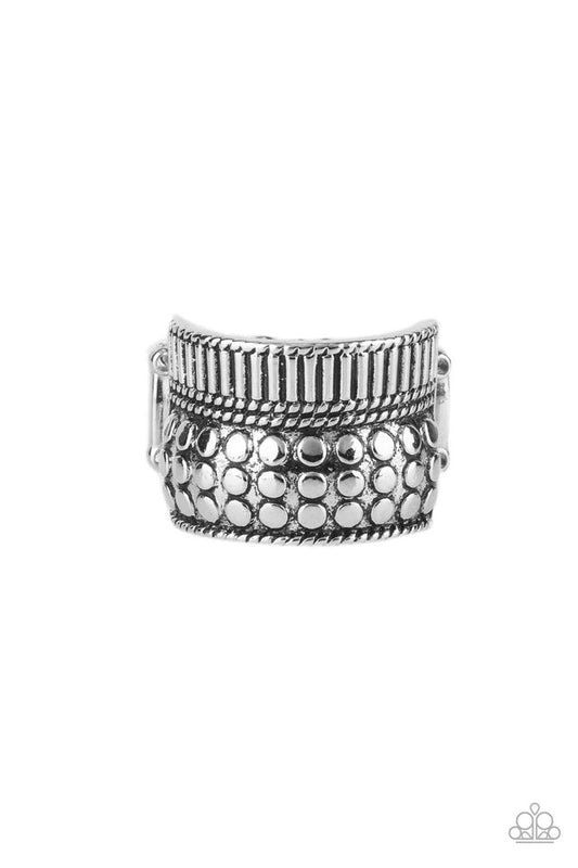 Tenacious Texture - Silver - Paparazzi Ring Image