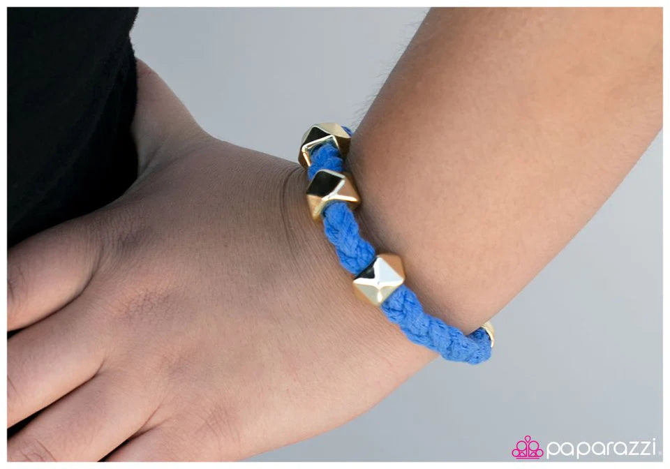 Pulsera Paparazzi ~ Feng Shui - Azul