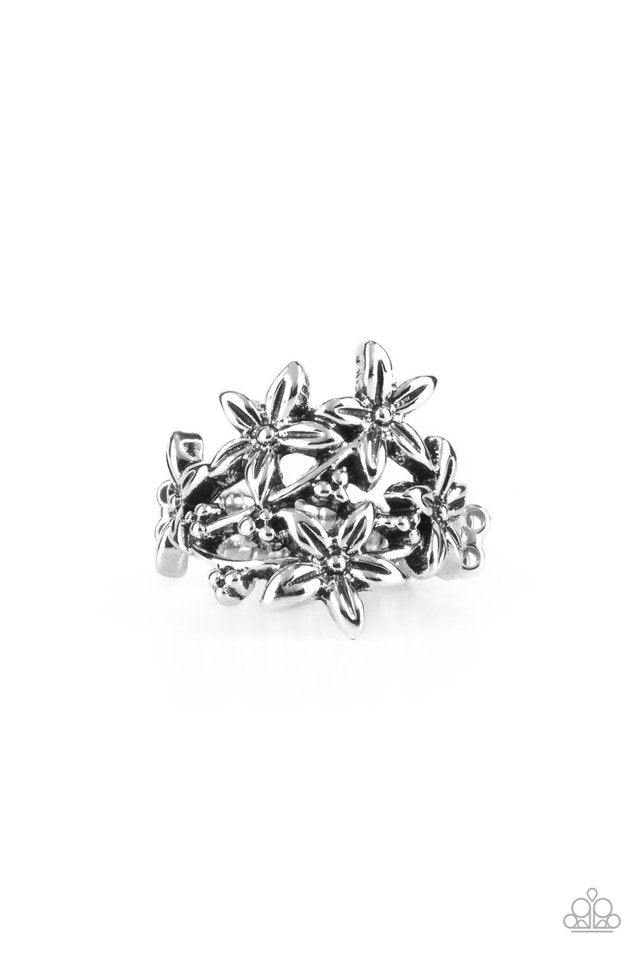 Prairie Primrose - Silver - Paparazzi Ring Image