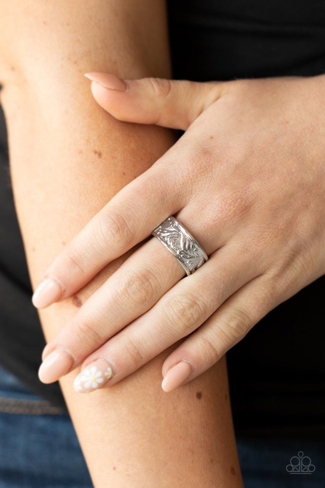 ​Billowy Bands - Silver - Paparazzi Ring Image