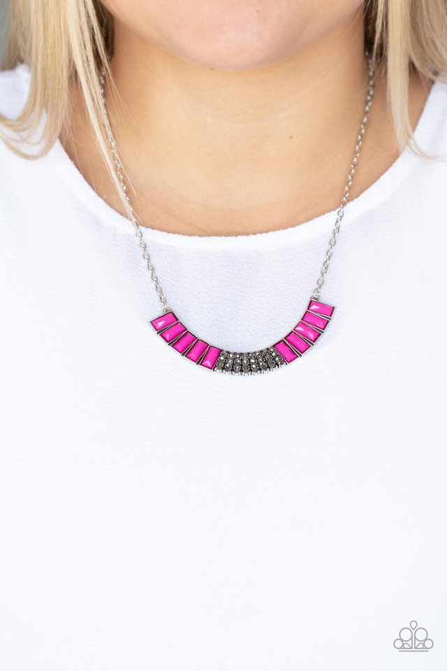 ​Coup de MANE - Pink - Paparazzi Necklace Image