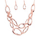 ​Game OVAL - Copper - Paparazzi Necklace Image