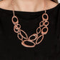 ​Game OVAL - Copper - Paparazzi Necklace Image