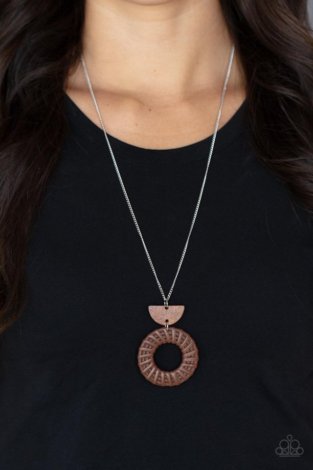 ​Homespun Stylist - Brown - Paparazzi Necklace Image
