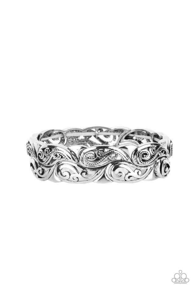 Paisley Portico - Silver - Paparazzi Bracelet Image