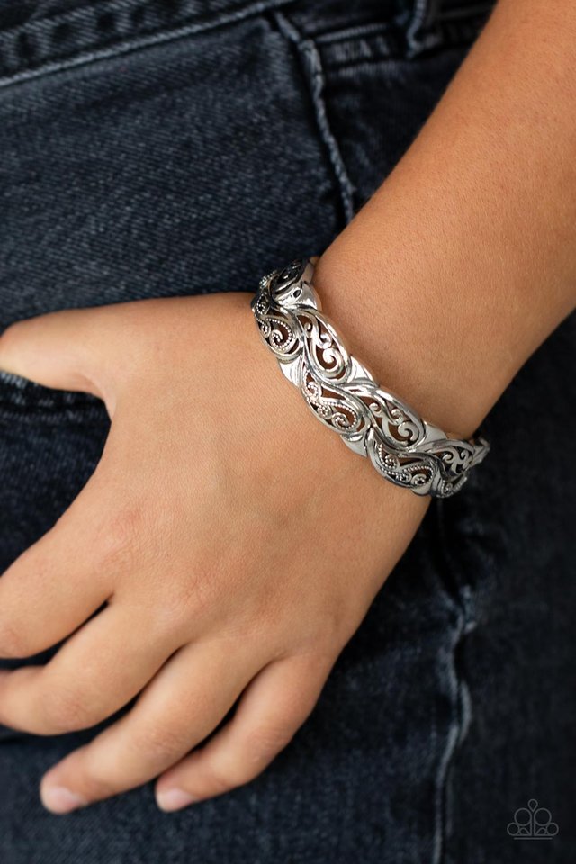 Paisley Portico - Silver - Paparazzi Bracelet Image