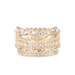 ​Exclusive Elegance - Gold - Paparazzi Ring Image