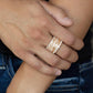 ​Exclusive Elegance - Gold - Paparazzi Ring Image