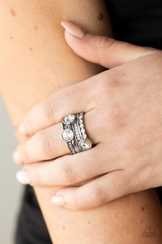 ​Pack It On - White - Paparazzi Ring Image