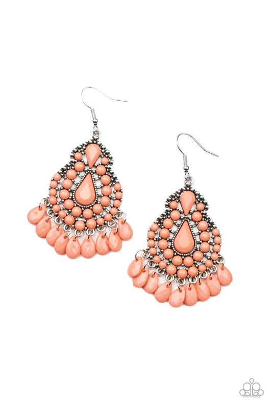 Persian Posh - Orange - Paparazzi Earring Image