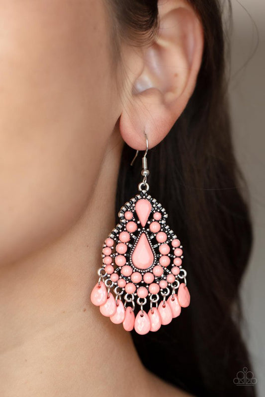 Persian Posh - Orange - Paparazzi Earring Image