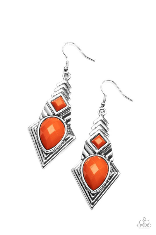 ​Stylishly Sonoran - Orange - Paparazzi Earring Image