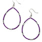 ​Keep Up The Good BEADWORK - Purple - Paparazzi Earring Image